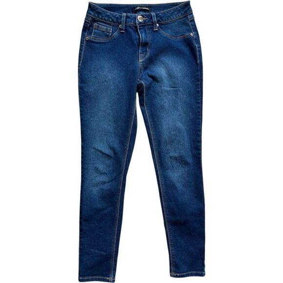 Womens H3 Denim Dark Rinse Distressed High Waisted Skinny Jeans - Sz 6 - Picture 1 of 3